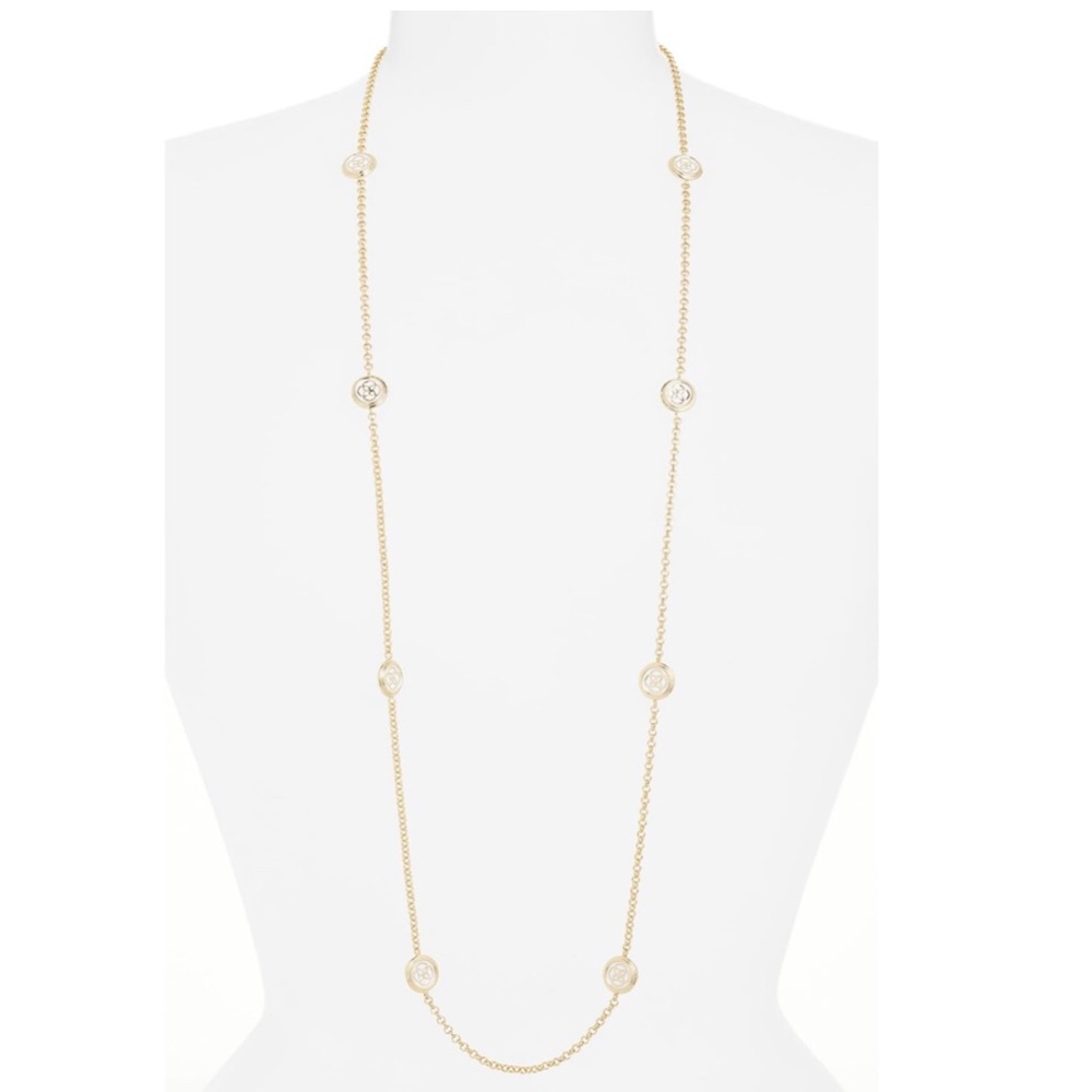 Kendra Scott Terrill Long Logo Station Necklace